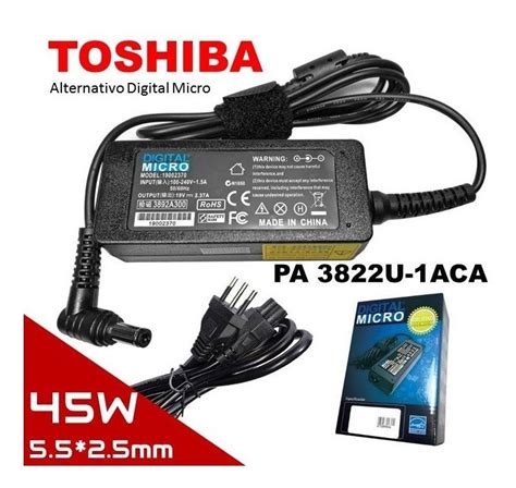 Toshiba Satellite Pa3822u 1aca Cargador 19v 2 37a 5 5 2 5mm Cuotas