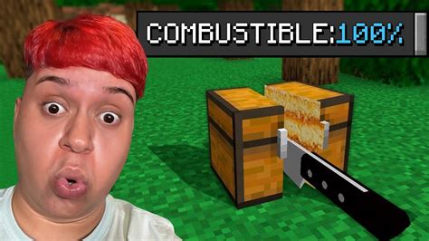 ¡me Puse Super Gordo Comiendo Bloques En Minecraft Youtube