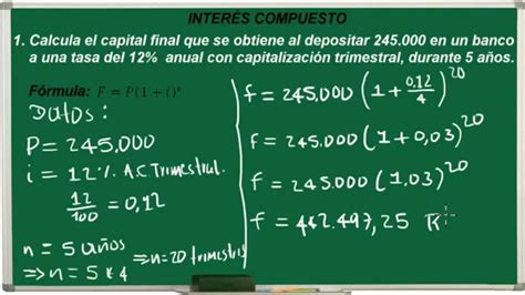 Interés Compuesto Ejercicios Ejercicio 9 YouTube