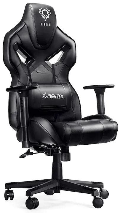 Scaun Gaming Diablo X Fighter Normal Size Negru Diablochairs BIANO