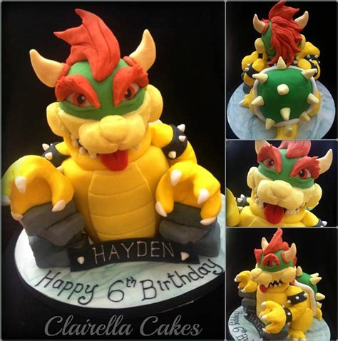 3d Bowser Cake Character From Mario Cake By Clairella Cakesdecor