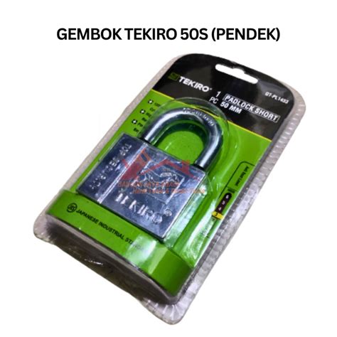 Jual Kunci Gembok Tekiro Mm Leher Pendek Anti Hujan Pagar Rumah Ruko