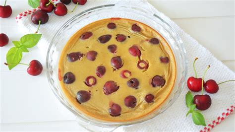 Tarta Francesa Clafoutis De Cerezas F Cil Y Saludable Auxy Youtube