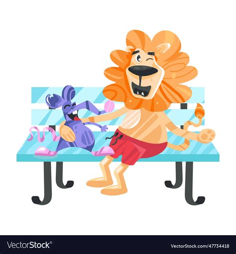 Happy animals Royalty Free Vector Image - VectorStock