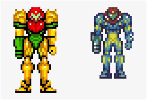 Fusion Suit Samus Sprite Super Metroid Png Pngrow The Best Porn Website