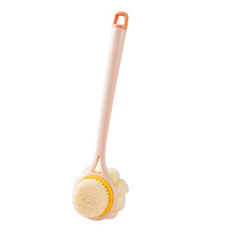 Shower Brush With Long Handle Soft Body Brush Back Scrubbers For Shower Gentle Exfoliation