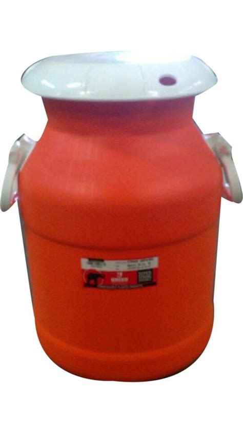 Liter Orange Plastic Milk Can At Rs Plastic Milk Container In