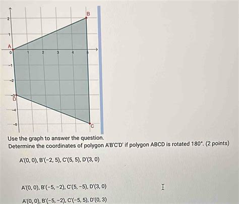 Solved Determine The Coordinates Of Polygon A B C D If Polygon Abcd