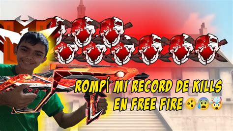 Romp Mi R Cord De Kills En Free Fire Youtube