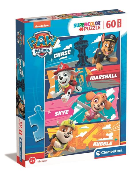 Clementoni Puzzle Maxi Super Color Paw Patrol 26592 60 El