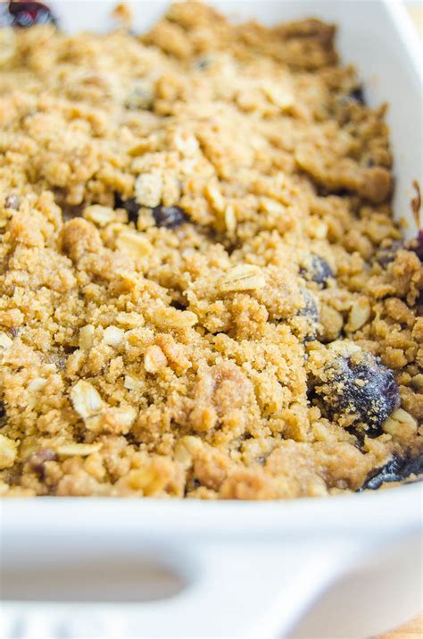 Easy Blueberry Crisp With Oats Recipe Lifes Ambrosia