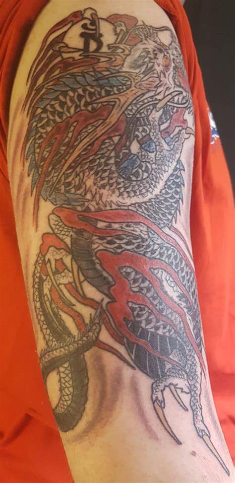 Finally Got My Kazuma Kiryu Tattoo Done Took A Total Of 9 Hours To