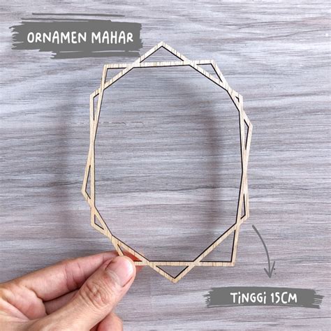 Jual Laser Cut Ornamen Mahar Kayu Seserahan Mahar Chipboard