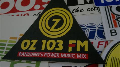 Radio Branding Materials Sticker Oz Fm Bandung Pertengahan An