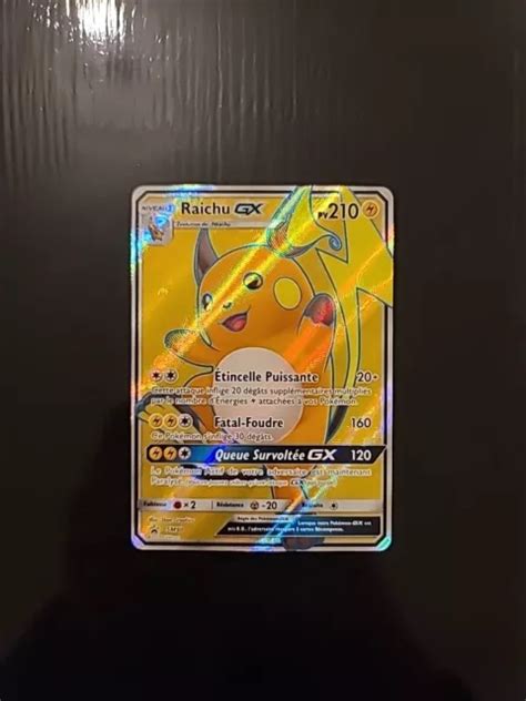 Carte Pok Mon Raichu Gx Sm Full Art Soleil Et Lune Eur Picclick Fr