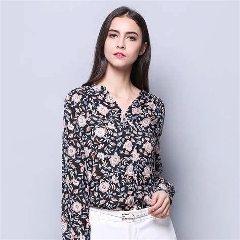 100 Silk Crepe Women Shirt Pure Natural Silk Fabric New Arrival Office