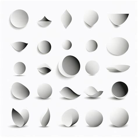 Forms Vector Set White Background Isolated A High Qualit Premium Ai