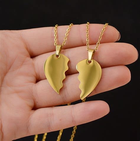 Heart Necklaces For Couples That Split