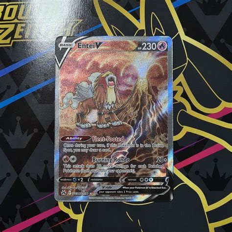 Pokemon Tcg Crown Zenith Entei V Galarian Gallery Gg Hobbies Toys