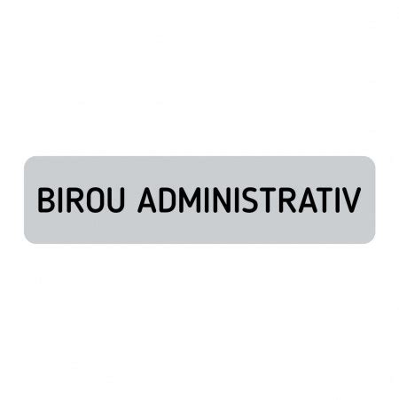 ABS161 Placa ABS 20x5 Cm Personalizata BIROU ADMINISTRATIV