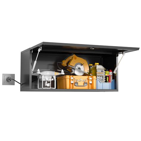 MetalMax Metal Garage Storage Cabinet Small Wall-Mounted Locking ...