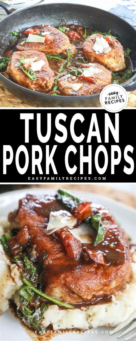 Wow Best Boneless Pork Chop Recipe Ever These Easy Tuscan Pork Chops Cook Quickly In A Skillet