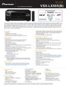 User manual Pioneer Elite VSX-LX505 (English - 212 pages)