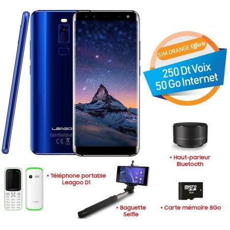 Leagoo S Tunisie Couleur Bleu Leagoo Smartphone Officiel