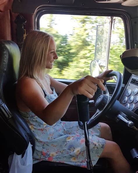 Women Trucker In Action