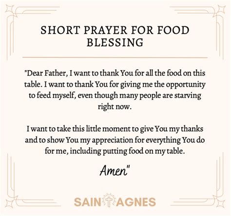 Prayers For Blessing Food Pray Before Meals