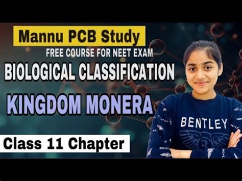 Biological Classification Kingdom Monera Biology For Class And