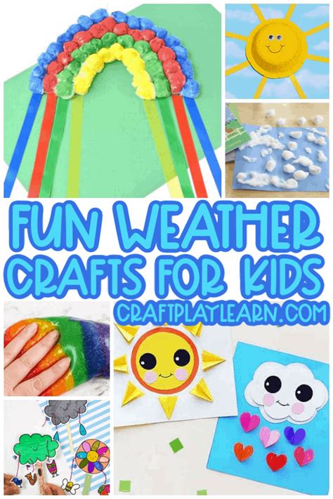 The Best Weather Crafts For Kids Craft Play Learn