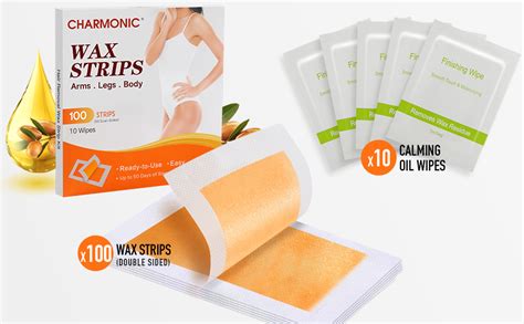 Amazon Charmonic Wax Strips For Hair Removal Counts Hair