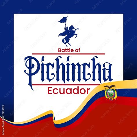 Vectors Editable Banner For The Battle Of Pichincha Day In Ecuador