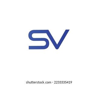 Sv Logo Design Vector Template Stock Vector (Royalty Free) 2233335419 ...