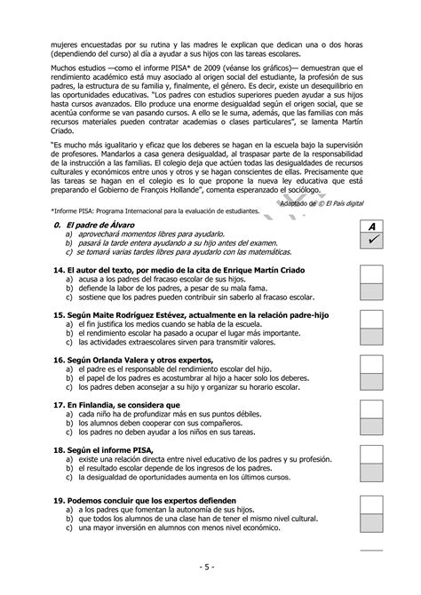 Comprensi N De Lectura Certificaci N Nivel Avanzado B Espa Ol Eoi