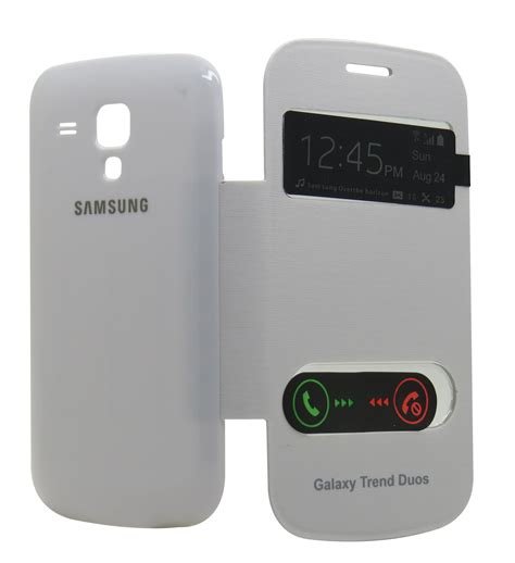 Buy Samsung Galaxy S Duos 7562 Double S View Cover White Online ₹225