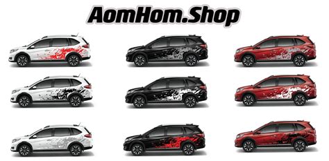 รหส SFR 09 Sticker Honda BR V สตกเกอรตดรถ สตกเกอร สตกเกอร