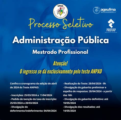 Teste Anpad D Acesso Ao Mestrado Profissional Em Administra O P Blica