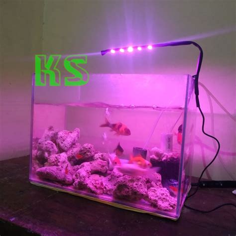 Lampu Aquarium Mini Aquascape Baris Mata Lampu Led Smd Pink Lampu