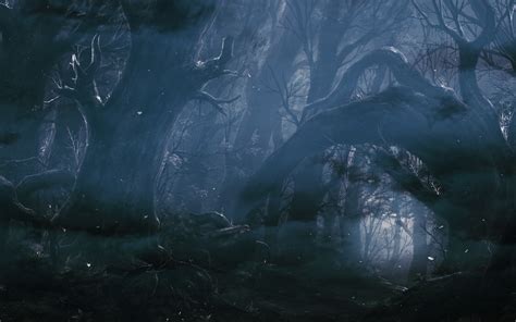 Wallpaper Forest Fantasy Art Dark Ice Cave Darkness Screenshot