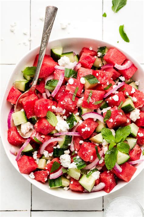 Watermelon Feta Salad Garnish Glaze