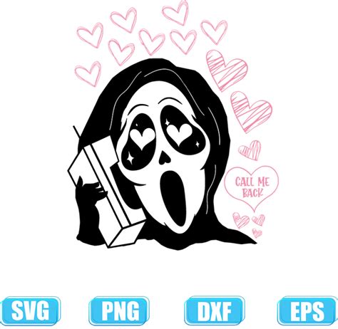 Scream Ghostface Svg Scream Call Me Svg Scream Svg Ghost Face Svg No You Hang Up Scream Svg