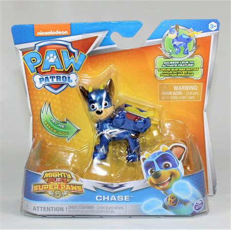 Paw Patrol, Mighty Pups Super Paws Chase Figure with Transforming