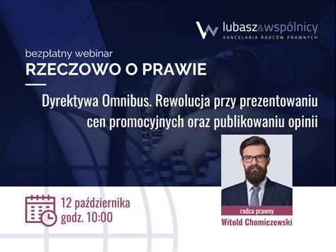 Dyrektywa Omnibus Rewolucja Przy Prezentowaniu Cen Promocyjnych Oraz