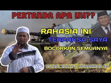 Kabar Buruk Ini Harus Saya Sampaikan Ustadz Zulkifli Muhammad Ali