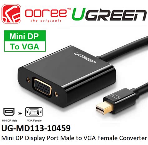 Ugreen Mini Dp Display Port Male To Vga Female Converter Adapter Cable