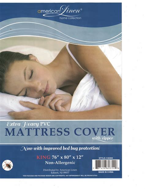 Bed Bug Waterproof Zippered Vinyl Mattress Cover Protector 12 Deep Encasement King Set Of 2