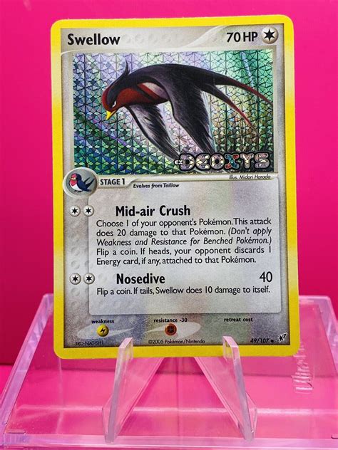 Swellow Ex Deoxys Reverse Holo Pokemon Nm Vlp Ebay