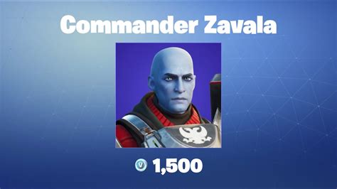 Commander Zavala Fortnite Outfit Skin Youtube